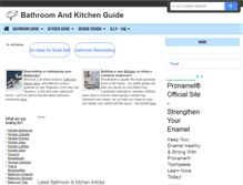 Tablet Screenshot of bathroomandkitchenguide.com